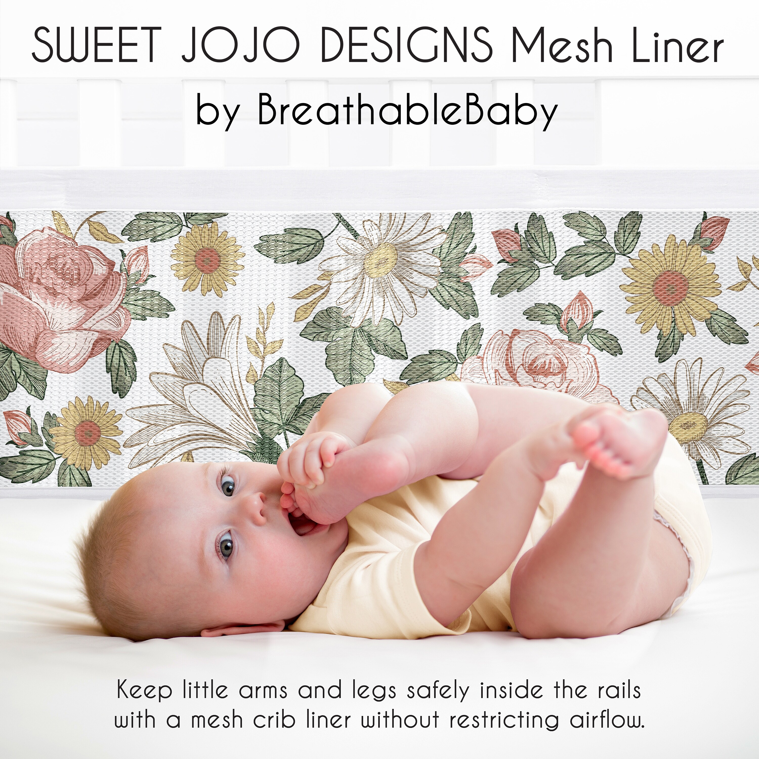 Breathable baby bumper pads hot sale